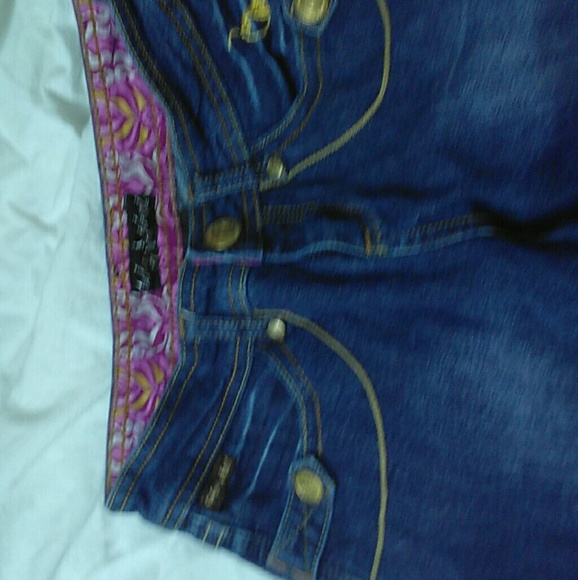 BABY PHAT GIRLS VINTAGE JEANS SIZE 8 - Picture 5 of 8